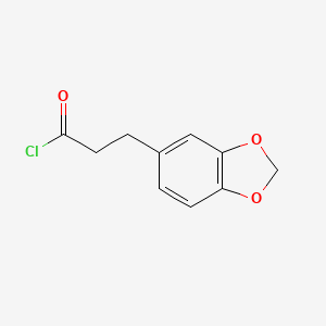 molecular formula C10H9ClO3 B2814747 3-(1,3-Benzodioxol-5-yl)propanoyl chloride CAS No. 68996-81-6