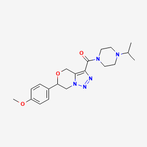 3-[(4-isopropylpiperazin-1-yl)carbonyl]-6-(4-methoxyphenyl)-6,7-dihydro-4H-[1,2,3]triazolo[5,1-c][1,4]oxazine