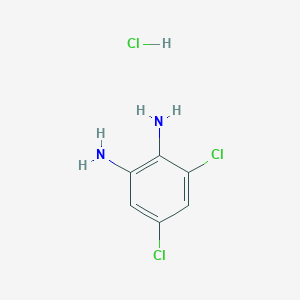 molecular formula C6H7Cl3N2 B2814759 3,5-二氯苯-1,2-二胺盐酸盐 CAS No. 1808569-12-1