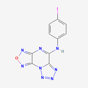 Furazano[3,4-b]tetrazolo[1,5-d]pyrazin-5-amine, N-(4-iodophenyl)-