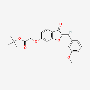 (Z)-tert-butyl 2-((2-(3-methoxybenzylidene)-3-oxo-2,3-dihydrobenzofuran-6-yl)oxy)acetate