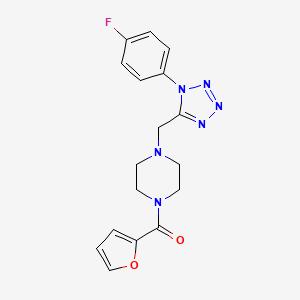 (4-((1-(4-fluorophenyl)-1H-tetrazol-5-yl)methyl)piperazin-1-yl)(furan-2-yl)methanone