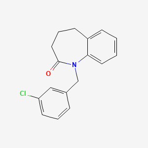 molecular formula C17H16ClNO B2814777 1-(3-氯苯甲基)-1,3,4,5-四氢-2H-1-苯并噻吩-2-酮 CAS No. 303988-00-3