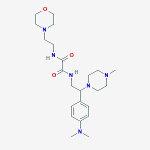 molecular formula C23H38N6O3 B2814783 N1-(2-(4-(dimethylamino)phenyl)-2-(4-methylpiperazin-1-yl)ethyl)-N2-(2-morpholinoethyl)oxalamide CAS No. 900006-26-0