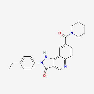 N-[4-(dimethylamino)benzyl]-2-(methylthio)-4-morpholin-4-ylquinazoline-7-carboxamide