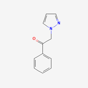 molecular formula C11H10N2O B2814804 1-Phenyl-2-(1H-pyrazol-1-yl)ethanone CAS No. 1457-48-3