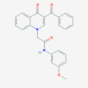 2-(3-benzoyl-4-oxoquinolin-1(4H)-yl)-N-(3-methoxyphenyl)acetamide