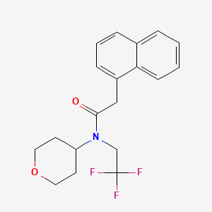 2-(naphthalen-1-yl)-N-(tetrahydro-2H-pyran-4-yl)-N-(2,2,2-trifluoroethyl)acetamide