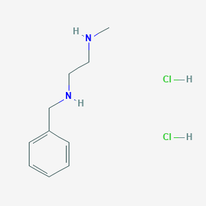 molecular formula C10H18Cl2N2 B2814831 N'-Benzyl-N-methylethane-1,2-diamine;dihydrochloride CAS No. 67245-10-7