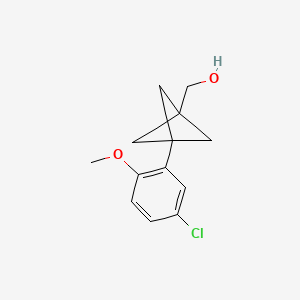 [3-(5-Chloro-2-methoxyphenyl)-1-bicyclo[1.1.1]pentanyl]methanol
