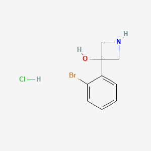 3-(2-Bromophenyl)azetidin-3-ol;hydrochloride