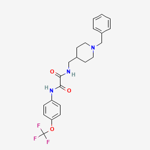 molecular formula C22H24F3N3O3 B2814855 N1-((1-苄基哌啶-4-基)甲基)-N2-(4-(三氟甲氧基)苯基)草酰胺 CAS No. 952977-19-4