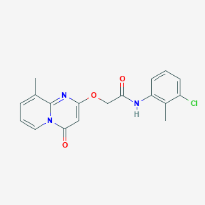 N-(3-chloro-2-methylphenyl)-2-((9-methyl-4-oxo-4H-pyrido[1,2-a]pyrimidin-2-yl)oxy)acetamide