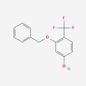 molecular formula C14H11F3O2 B2814860 3-(苄氧基)-4-(三氟甲基)苯酚 CAS No. 1394980-77-8
