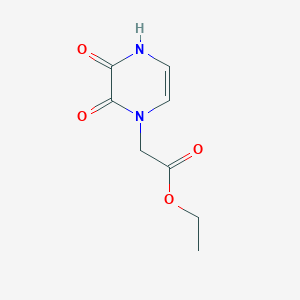 molecular formula C8H10N2O4 B2814871 Ethyl 2-(3-hydroxy-2-oxopyrazin-1(2H)-yl)acetate CAS No. 1194374-12-3; 312904-87-3