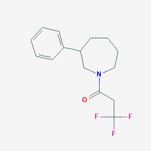 molecular formula C15H18F3NO B2814886 3,3,3-三氟-1-(3-苯基氮杂辛-1-基)丙酮 CAS No. 2034472-60-9