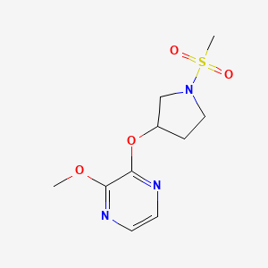 2-Methoxy-3-((1-(methylsulfonyl)pyrrolidin-3-yl)oxy)pyrazine