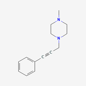 molecular formula C14H18N2 B2814906 1-Methyl-4-(3-phenyl-2-propynyl)piperazine CAS No. 13808-26-9