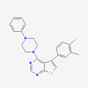 5-(3,4-Dimethylphenyl)-4-(4-phenylpiperazin-1-yl)thieno[2,3-d]pyrimidine