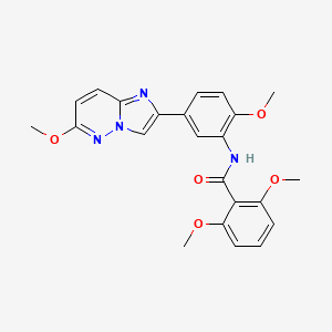 2,6-dimethoxy-N-(2-methoxy-5-(6-methoxyimidazo[1,2-b]pyridazin-2-yl)phenyl)benzamide