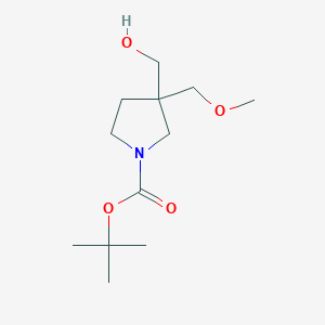 Tert-butyl 3-(hydroxymethyl)-3-(methoxymethyl)pyrrolidine-1-carboxylate