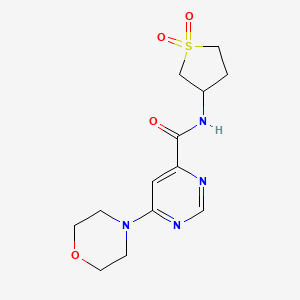 N-(1,1-dioxidotetrahydrothiophen-3-yl)-6-morpholinopyrimidine-4-carboxamide