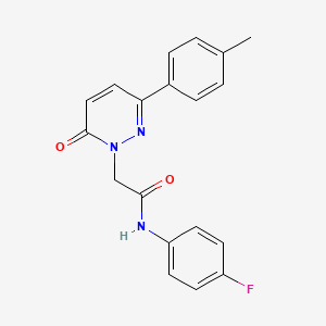 N-(4-fluorophenyl)-2-[3-(4-methylphenyl)-6-oxopyridazin-1-yl]acetamide