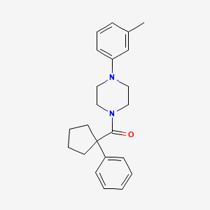 4-(3-Methylphenyl)piperazinyl phenylcyclopentyl ketone