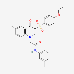 2-(3-((4-ethoxyphenyl)sulfonyl)-6-methyl-4-oxoquinolin-1(4H)-yl)-N-(m-tolyl)acetamide