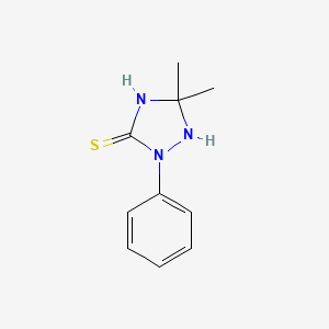 5,5-Dimethyl-2-phenyl-1,2,4-triazolidine-3-thione