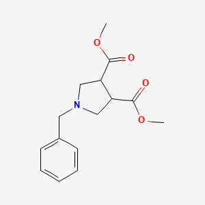 molecular formula C15H19NO4 B2814963 Dimethyl 1-benzylpyrrolidine-3,4-dicarboxylate CAS No. 607362-87-8
