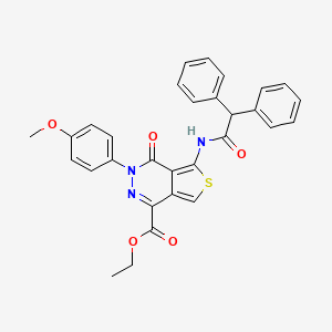 Ethyl 5-(2,2-diphenylacetamido)-3-(4-methoxyphenyl)-4-oxo-3,4-dihydrothieno[3,4-d]pyridazine-1-carboxylate