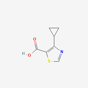 molecular formula C7H7NO2S B2814972 4-Cyclopropyl-1,3-thiazole-5-carboxylic acid CAS No. 1266822-87-0