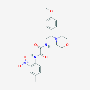 molecular formula C22H26N4O6 B2814976 N1-(2-(4-methoxyphenyl)-2-morpholinoethyl)-N2-(4-methyl-2-nitrophenyl)oxalamide CAS No. 941933-36-4
