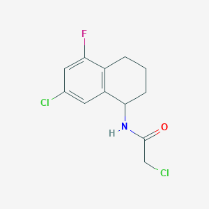 2-Chloro-N-(7-chloro-5-fluoro-1,2,3,4-tetrahydronaphthalen-1-yl)acetamide