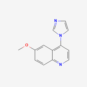 molecular formula C13H11N3O B2814979 4-Imidazol-1-yl-6-methoxyquinoline CAS No. 2319640-13-4