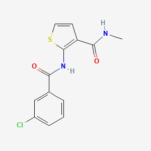 molecular formula C13H11ClN2O2S B2814989 2-(3-氯苯甲酰氨基)-N-甲基噻吩-3-羧酰胺 CAS No. 864974-82-3