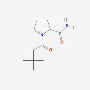 1-(3,3-Dimethylbutanoyl)pyrrolidine-2-carboxamide