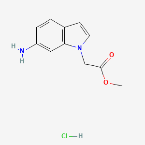 Methyl 2-(6-aminoindol-1-yl)acetate;hydrochloride