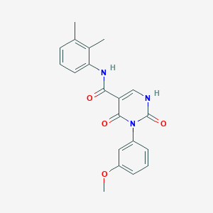 molecular formula C20H19N3O4 B2815008 N-(2,3-dimethylphenyl)-3-(3-methoxyphenyl)-2,4-dioxo-1,2,3,4-tetrahydropyrimidine-5-carboxamide CAS No. 863612-44-6