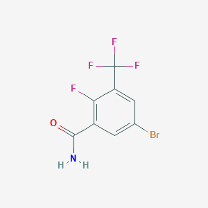 5-Bromo-2-fluoro-3-(trifluoromethyl)benzamide