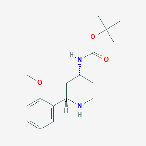 Tert-butyl N-[(2S,4R)-2-(2-methoxyphenyl)piperidin-4-yl]carbamate