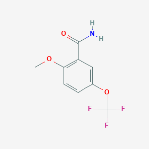 molecular formula C9H8F3NO3 B2815022 2-Methoxy-5-(trifluoromethoxy)benzamide CAS No. 886499-98-5