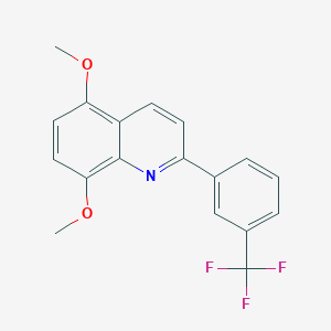5,8-Dimethoxy-2-[3-(trifluoromethyl)phenyl]quinoline