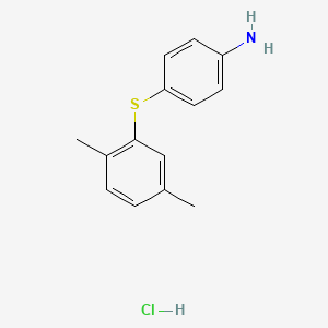 4-[(2,5-Dimethylphenyl)sulfanyl]aniline hydrochloride