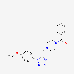(4-(tert-butyl)phenyl)(4-((1-(4-ethoxyphenyl)-1H-tetrazol-5-yl)methyl)piperazin-1-yl)methanone