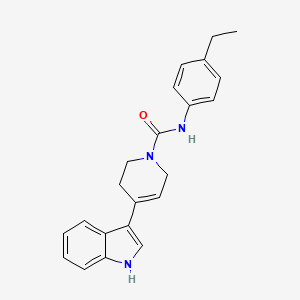 molecular formula C22H23N3O B2815032 N-(4-ethylphenyl)-4-(1H-indol-3-yl)-3,6-dihydropyridine-1(2H)-carboxamide CAS No. 903160-12-3