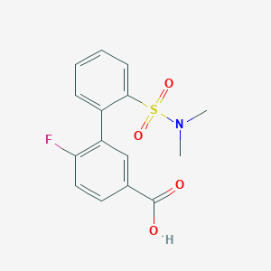 3-(2-N,N-Dimethylsulfamoylphenyl)-4-fluorobenzoic acid