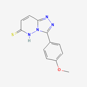 molecular formula C12H10N4OS B2815057 3-(4-Methoxyphenyl)[1,2,4]triazolo[4,3-b]pyridazine-6-thiol CAS No. 901273-03-8