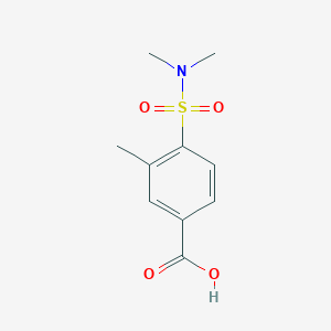 molecular formula C10H13NO4S B2815071 4-(二甲基磺酰氨基)-3-甲基苯甲酸 CAS No. 1346608-93-2